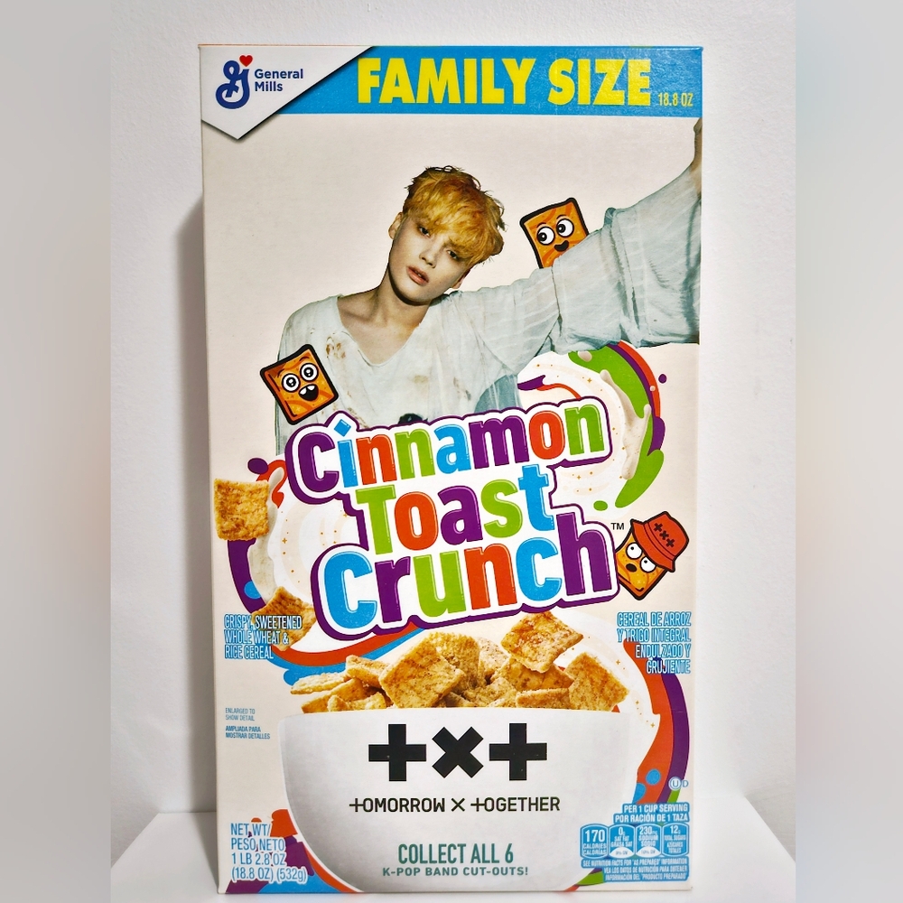 TXT Cinnamon Toast Crunch Cereal Box Hueningkai